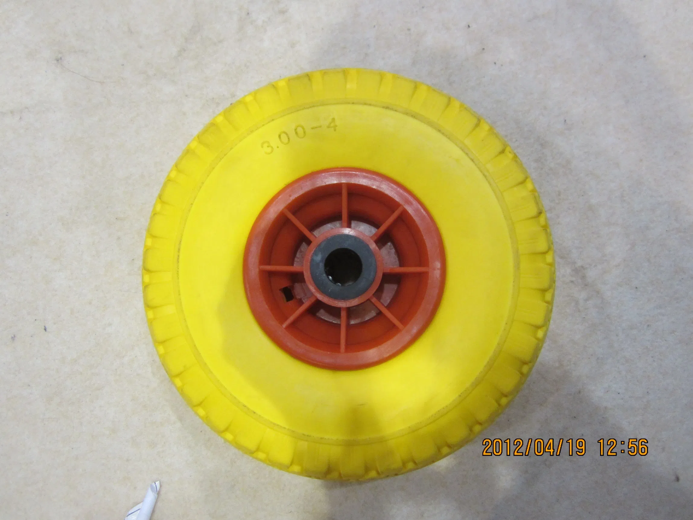 PU Foam Flat Free Wheel 350-4 Hand Truck Trolley 10 Inch