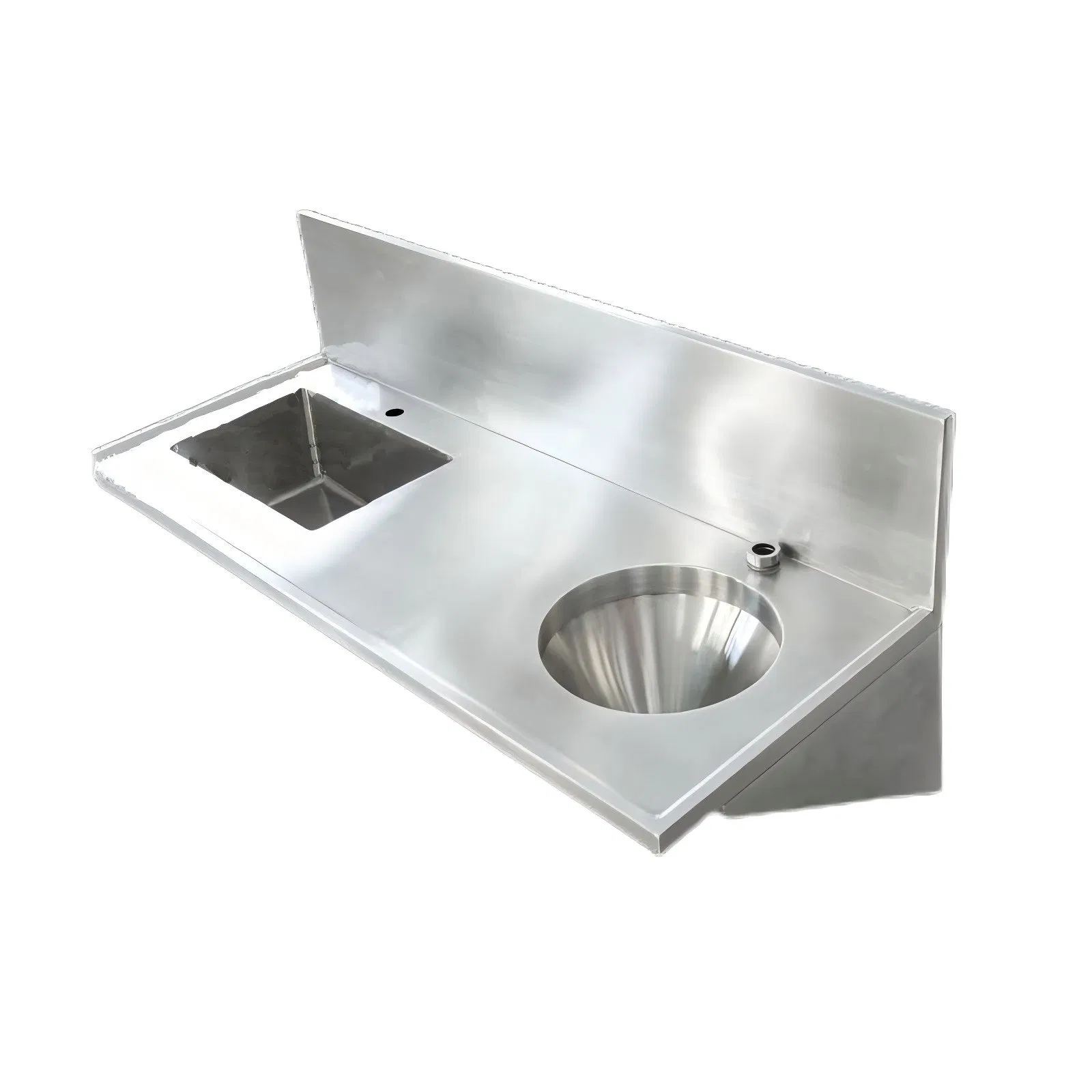 Premium Double Clinic Sink in Durable Stainless Steel for Health Facilities