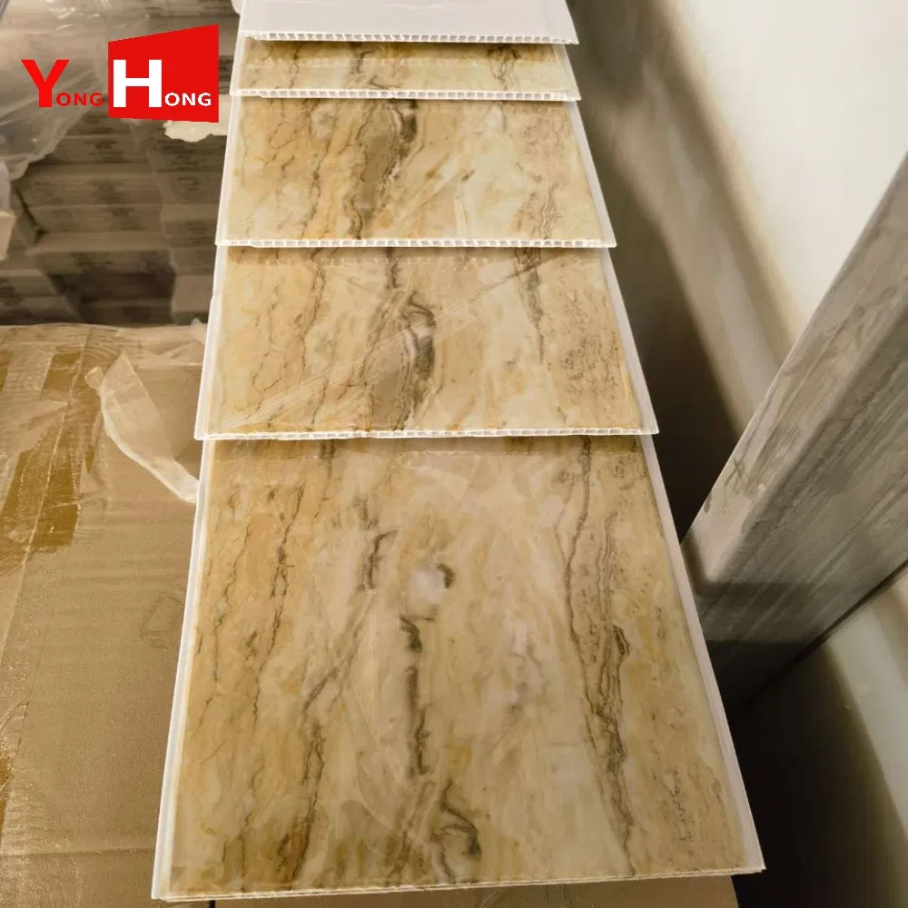 Eco-Friendly Lamination Ceiling Panel Tiles Waterproof Fireproof Decorative Indoor PVC Wood Ceiling