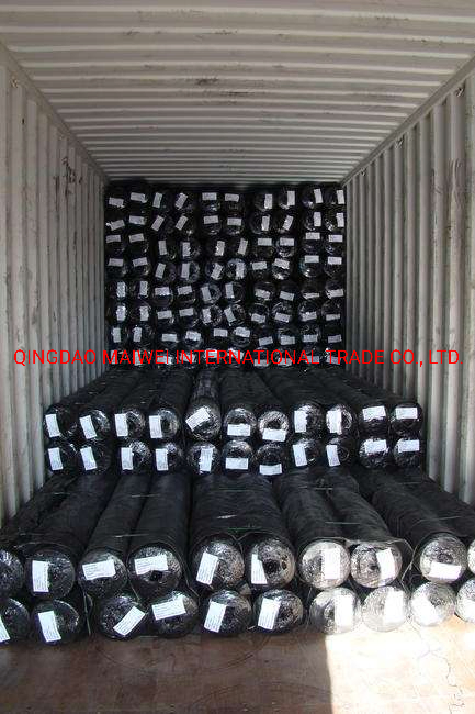 PP Woven Weed Control Mat, Black Plastic Ground Cover Woven Fabric, Woven Weed Barrier Mat for Greenhouse/Farms, Plastic Geotextile Fabric