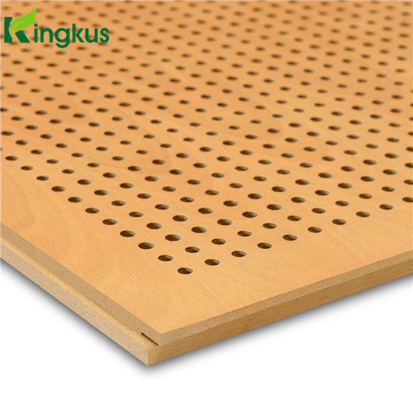 Eco-Friendly Fire-Resistant Wooden Timber Grooved Acoustic Panel