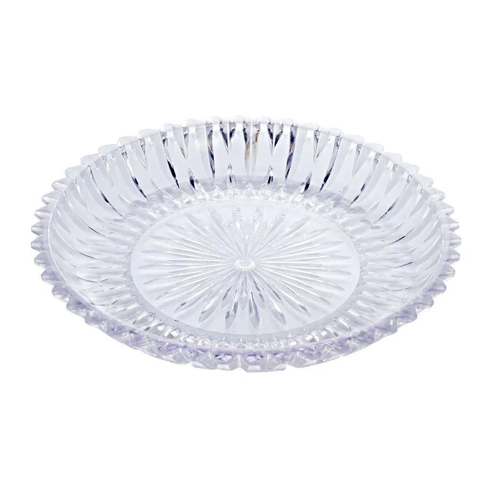 Plastic Fruit Plate - Luxury Crystal Bowls with Artistic Textures