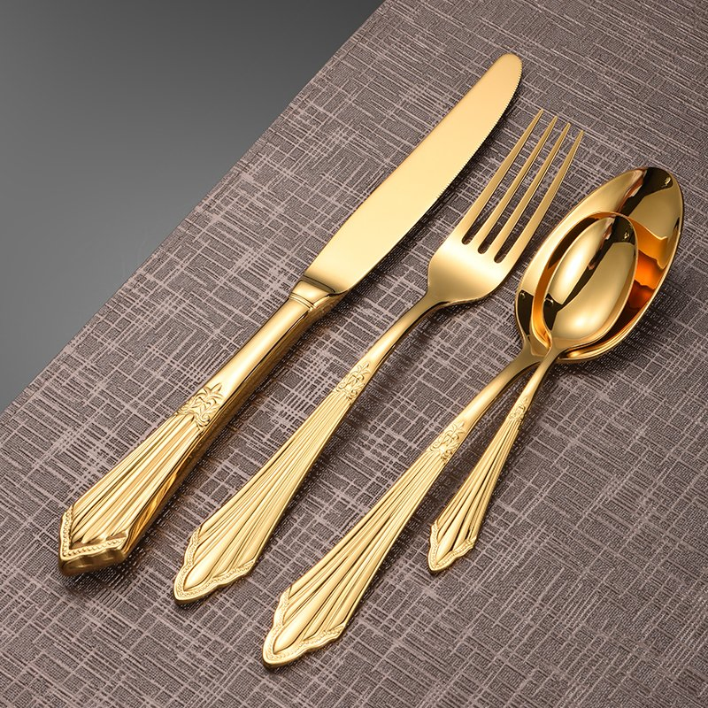 Stainless Steel Cutlery Set Royal Aristocratic High-Grade Forged Cutlery