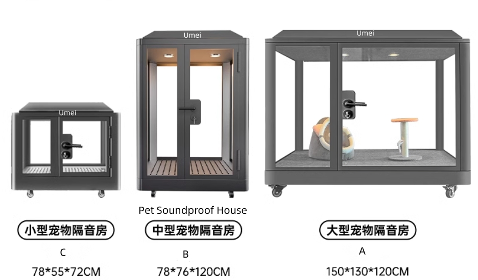 Ventilation System Soundproof Room Pet Room Soundproof Booth for Pet