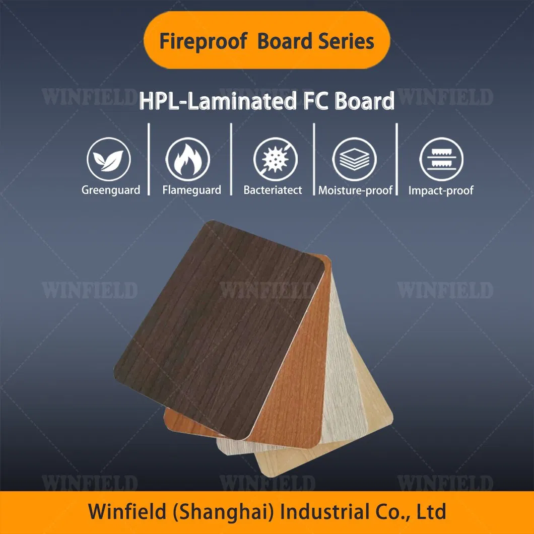 Lightweight Impact Resistant High Pressure Laminate Board Laminate Fiber Cement Board for Furniture HPL Sheet