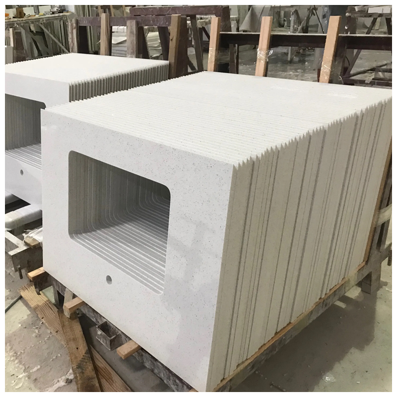 Sparkling White Quartz Vanity Tops