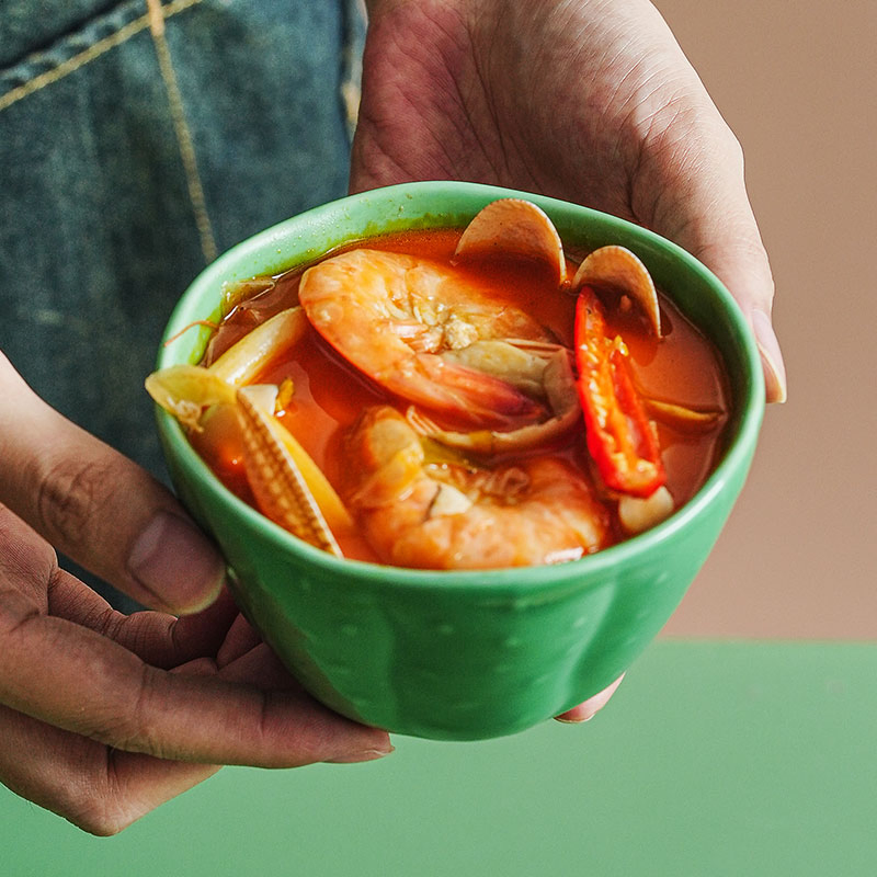 High Quality Cactus Bowl Children Cute Ceramic Rice Salad Soup Bowl