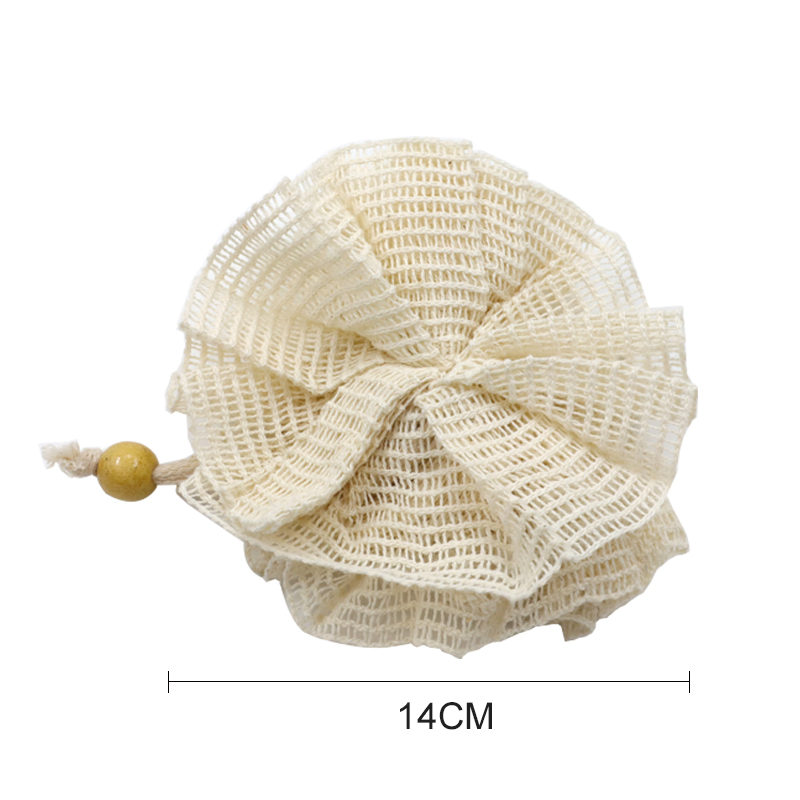 Bath Ball Washable Cotton Material Blooming Bath Flower Body Clean Loofah