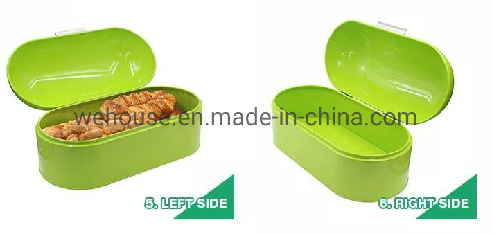 Arch Bread Bin Shiny Green