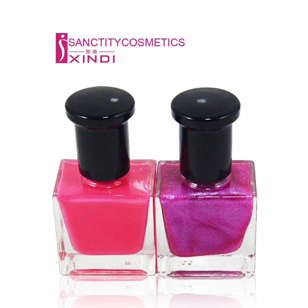 OEM Private Label Long Lasting Waterproof Nail Polish in Square Bottle