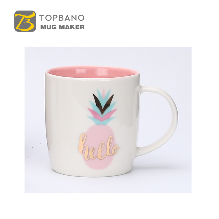 Eco-Friendly Porcelain Color 12oz Ceramic Lead-Free and Food-Safe Coffee Tea Office Cup