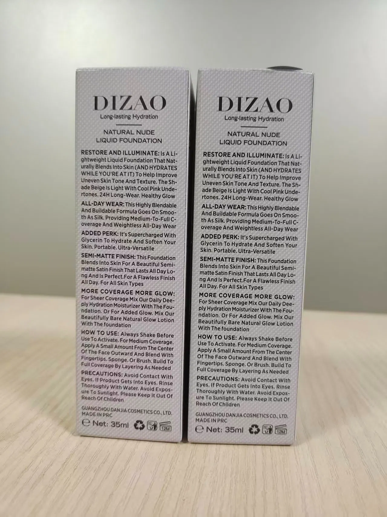 Dizao Long-Lasting Hydration Natural Nude Liquid Foundation