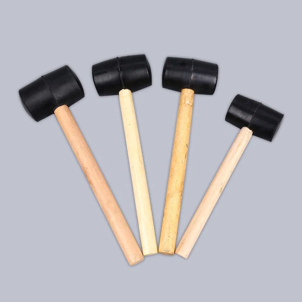 Резиновый молоток Hautine с деревянной ручкой