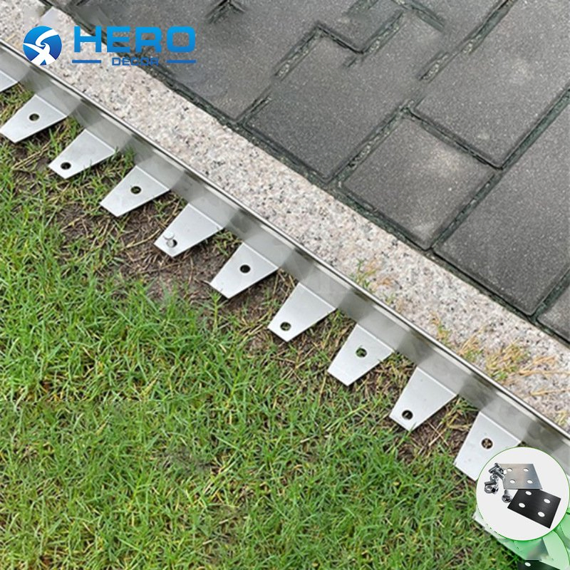 Size Bendable Grass Border Corrosion-Resistant Customized Aluminium Garden Flower Bed Landscape Edging Border Hero Metal Flower Bed No-Dig Edge Strip