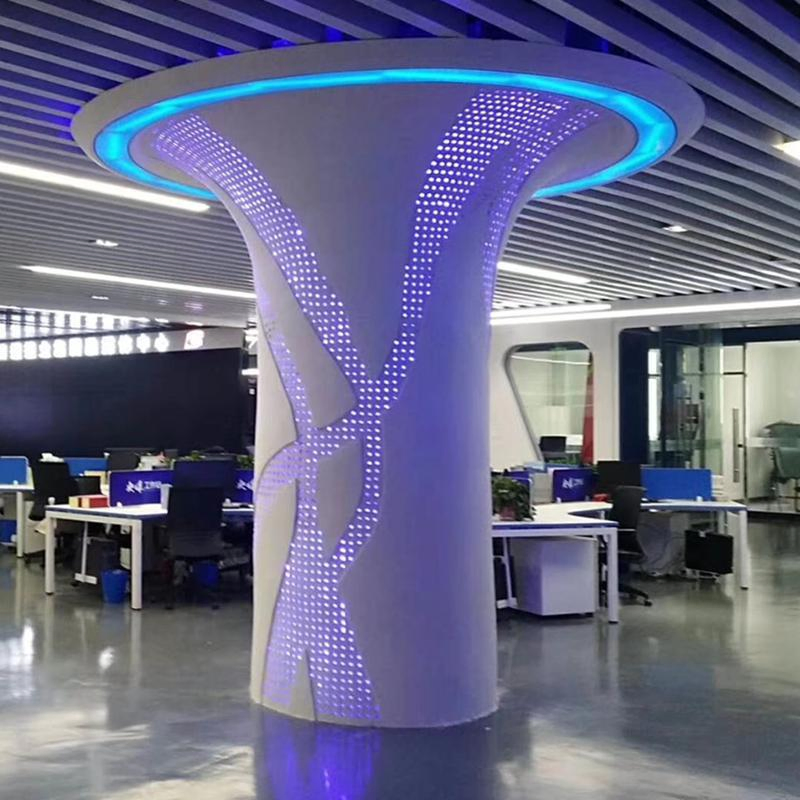 Popular Product Aluminium Cylindrical Decoration Aluminium Alloy