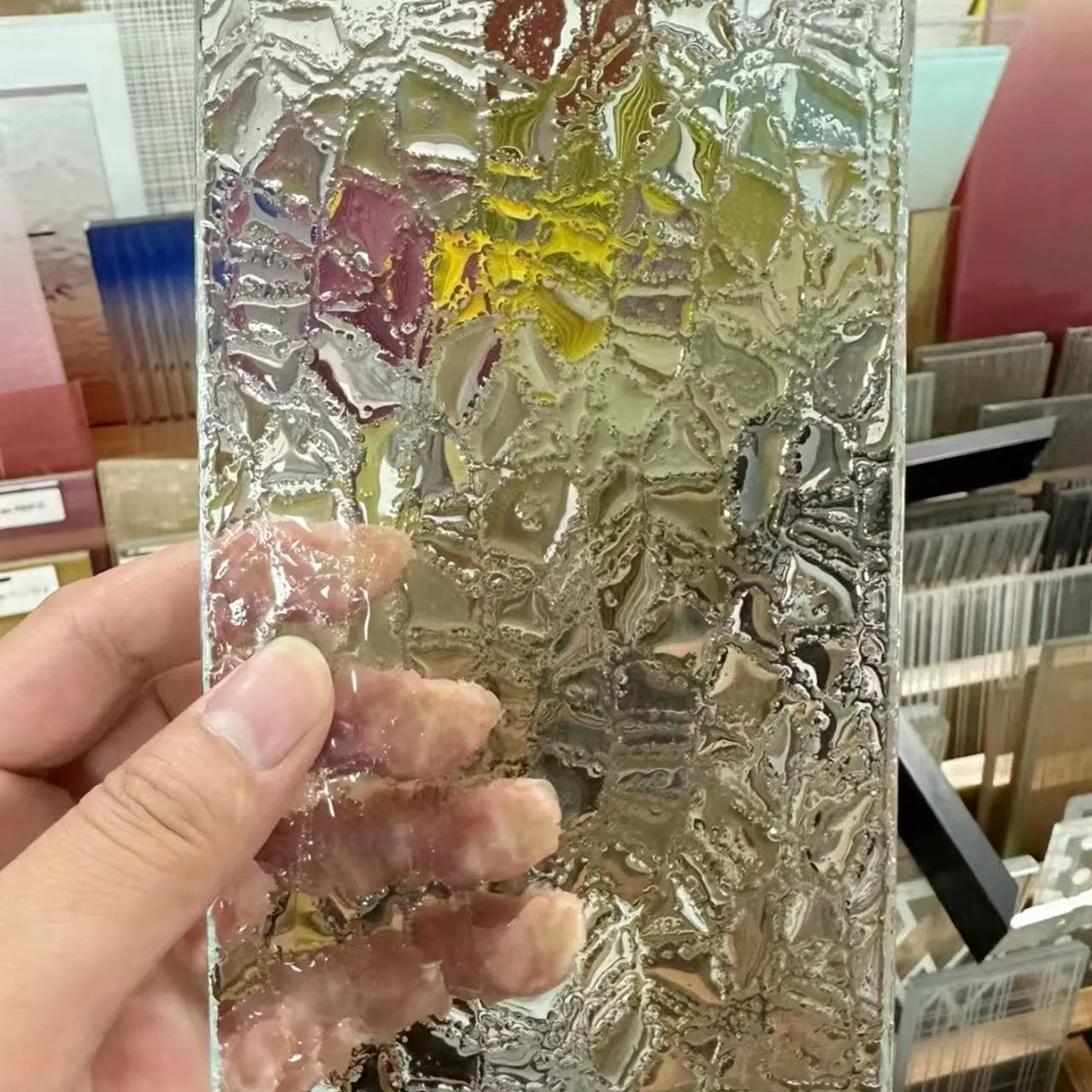 Hot Melt Glass Office Partition Panel