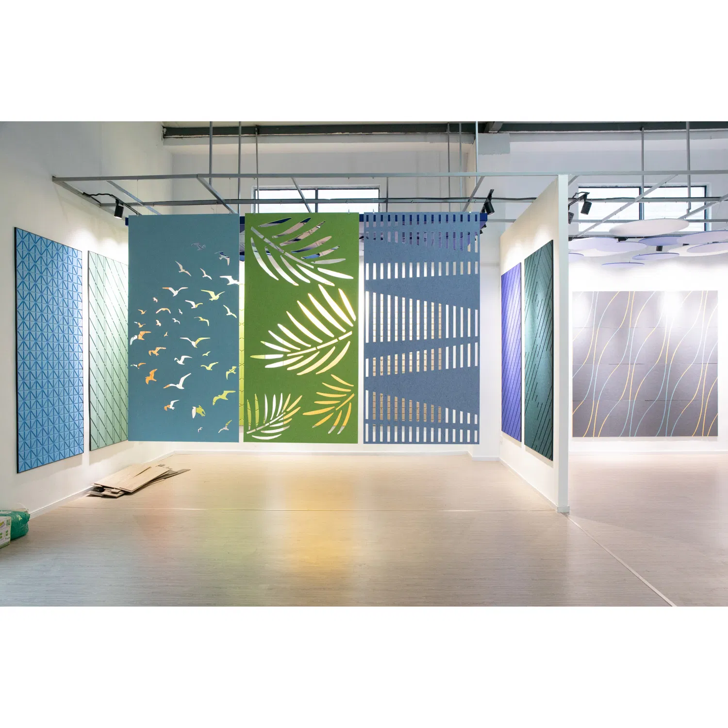 Noise Reduction and Fireproof Pretty Polyester Fiber Acoustic Hollowing-out Screen