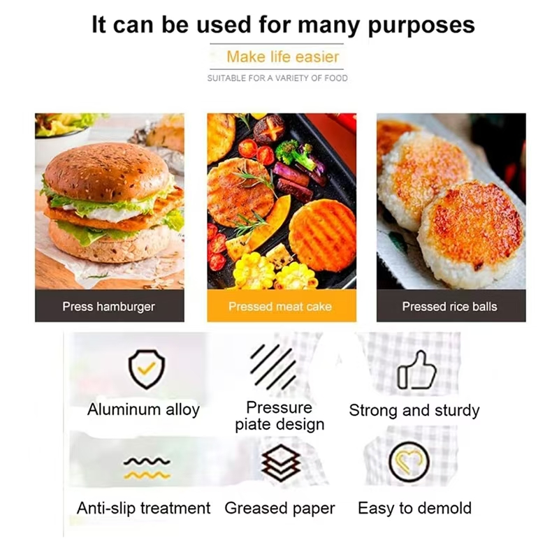 Premium Nonstick Hamburger Press for Easy Home Cooking