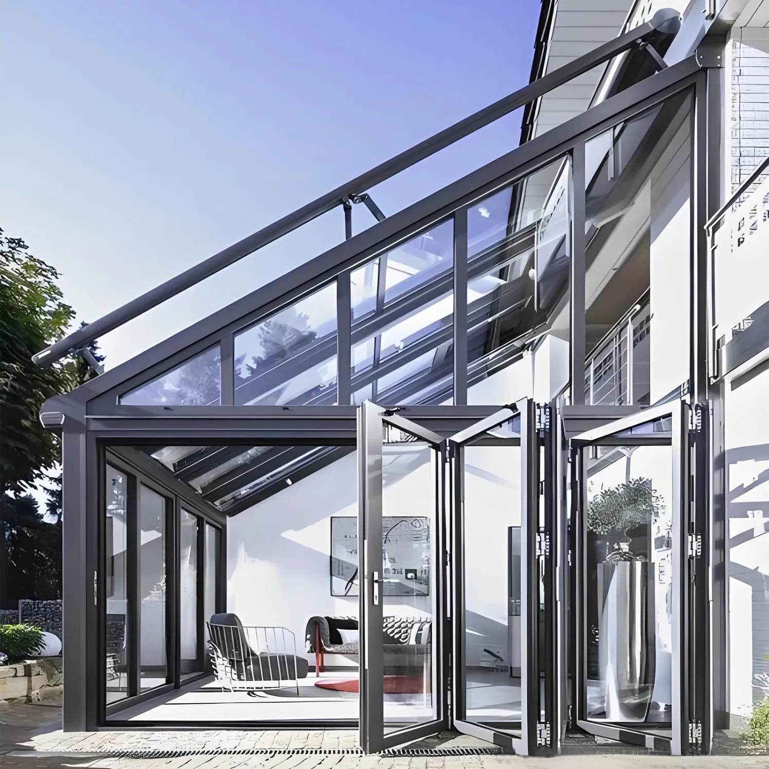 High Quality 3.0mm Thick Aluminum Sunrooms for Villa Housing Patio Terrace Balcony