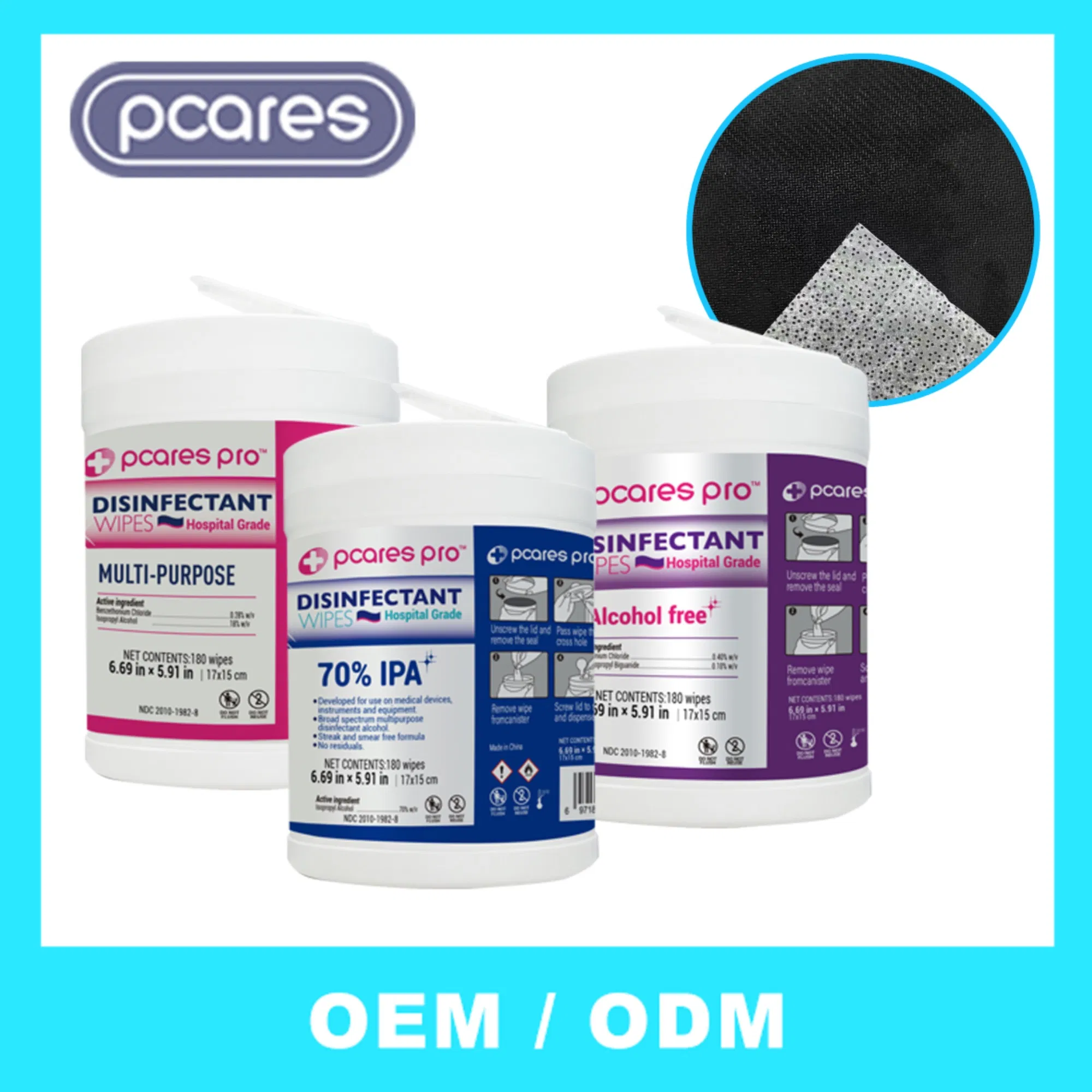 Antibacterial Disinfectant Wipes Cleaning Sanitizing Wet Wipes Hospital Grade Disinfectant Wipes