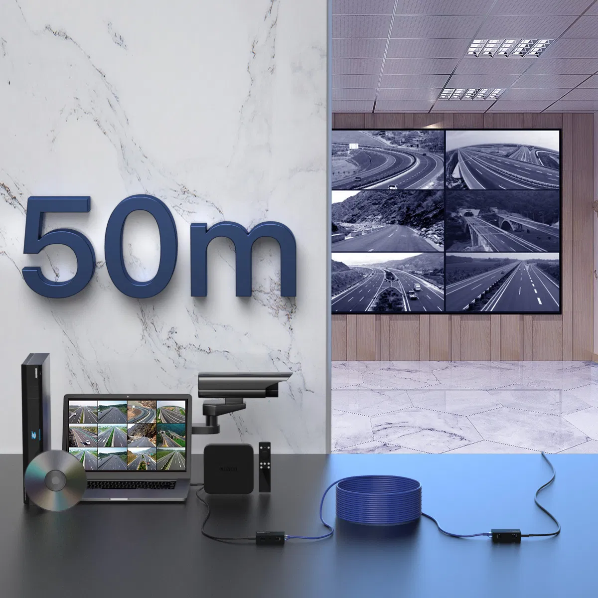 USB KVM-удлинитель Zero Latency 1080P 50м по CAT6