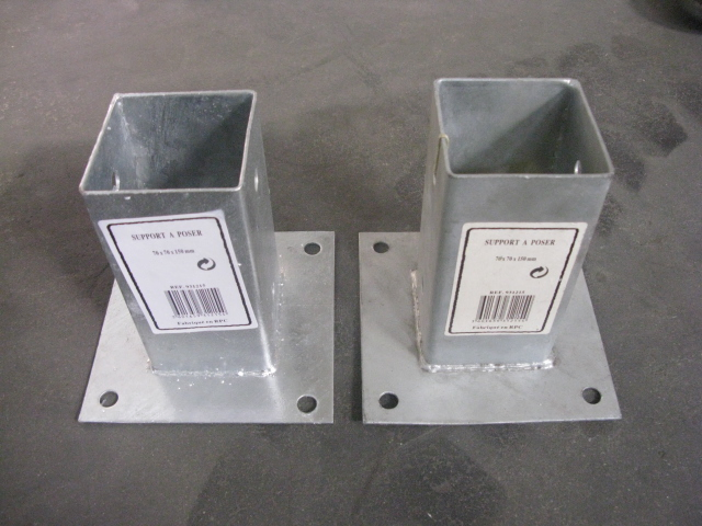 Hot Dipped Galvanized Pole Anchor -- Plate