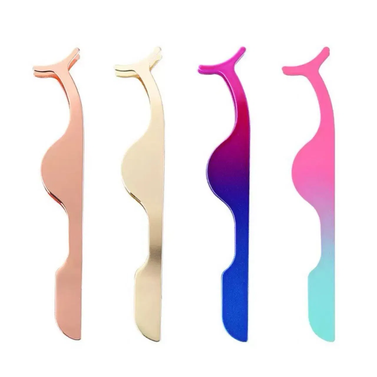 DIY Lash Silver Tweezers Stainless Steel Fiber Tip Lashes Precision Tweezer