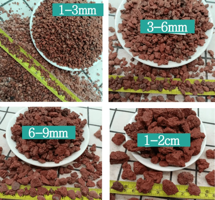 3-6mm Red Basalt Stone for Mulching