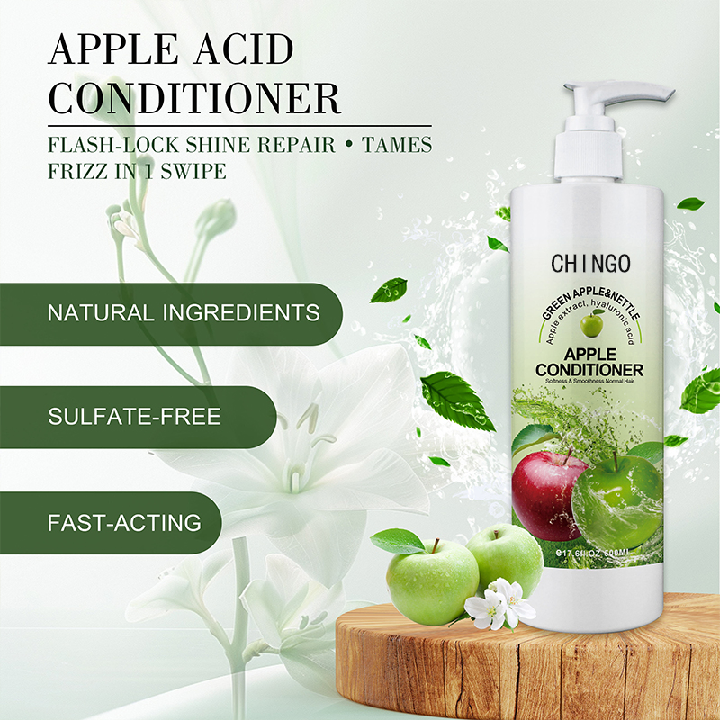Natural Apple Repairing Hair Conditioner Deep Nourishing Restore Shine Moisturizing