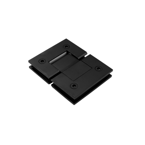 180 Glass to Glass Black Door Hinge