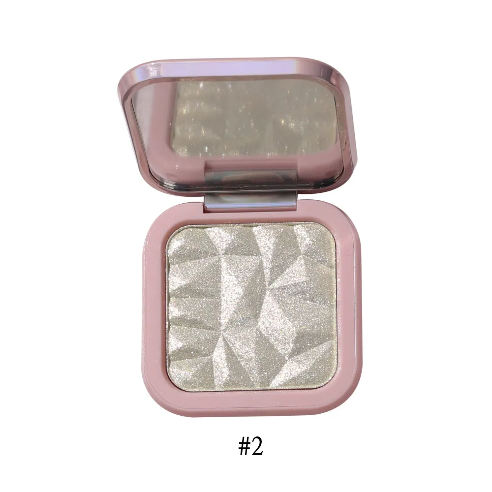 Custom Logo Powder Glitter Highlighter Makeup Glow Face Contour Highlight Palette Cosmetics