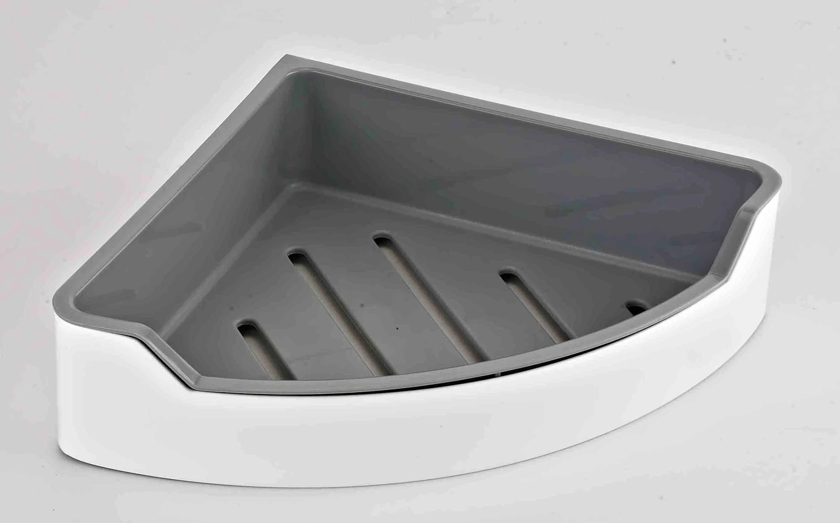 Угловая полка-корзина для ванной из нержавеющей стали