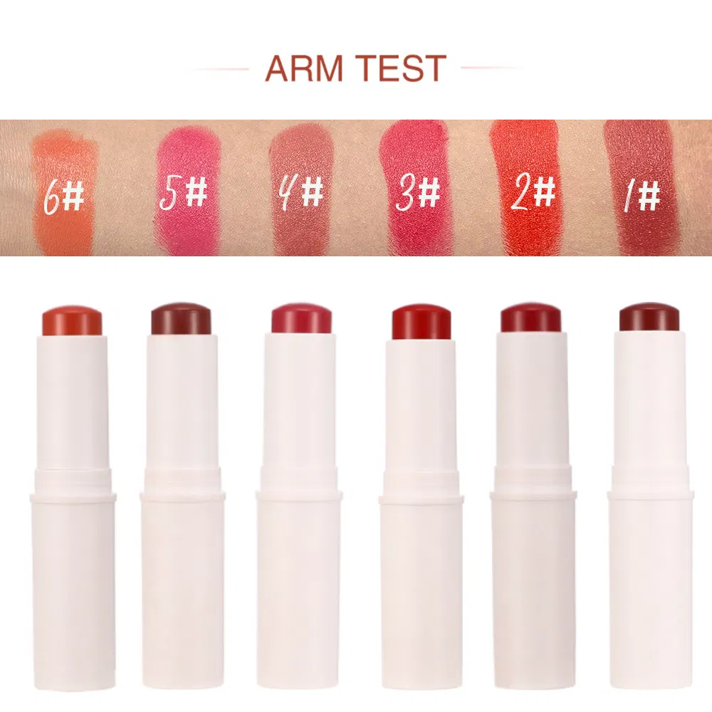 Custom Logo 3 in 1 Natural Makeup Waterproof Multi-Use Lips Eyes Cheeks Contour Highlighter Moisturizing Blush Stick