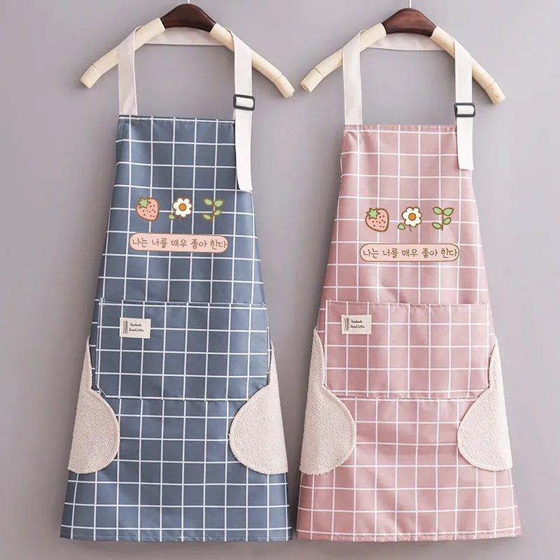 Wholesale Waterproof Hand-Wipe Aprons: Halter, Kitchen, Café , Custom Logo