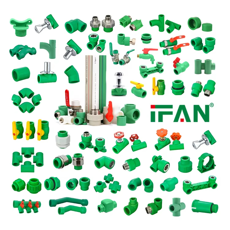 Ifan OEM Color Size PPR Fittings Plumbing Materials Water Pipe Plastic PPR Pipe Fittings