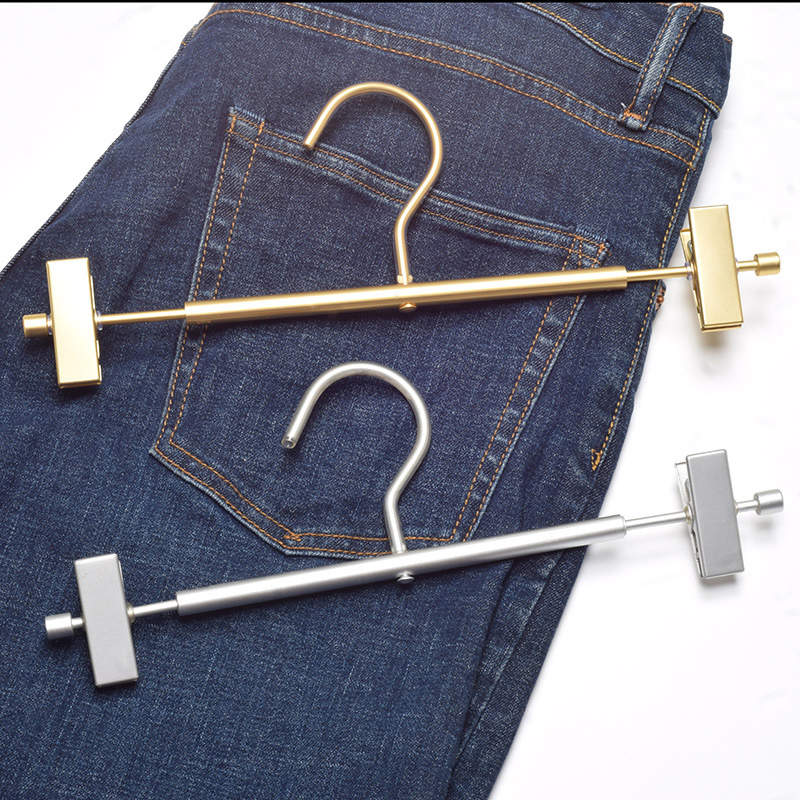 Space Aluminum Pants Hnagers Rust-Free Stainless Steel Aluminum Hangers Trousers Hanger