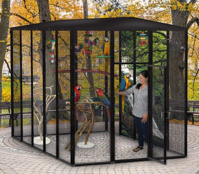 6′ High Large Outdoor Bird Aviary Walk Cages Designer