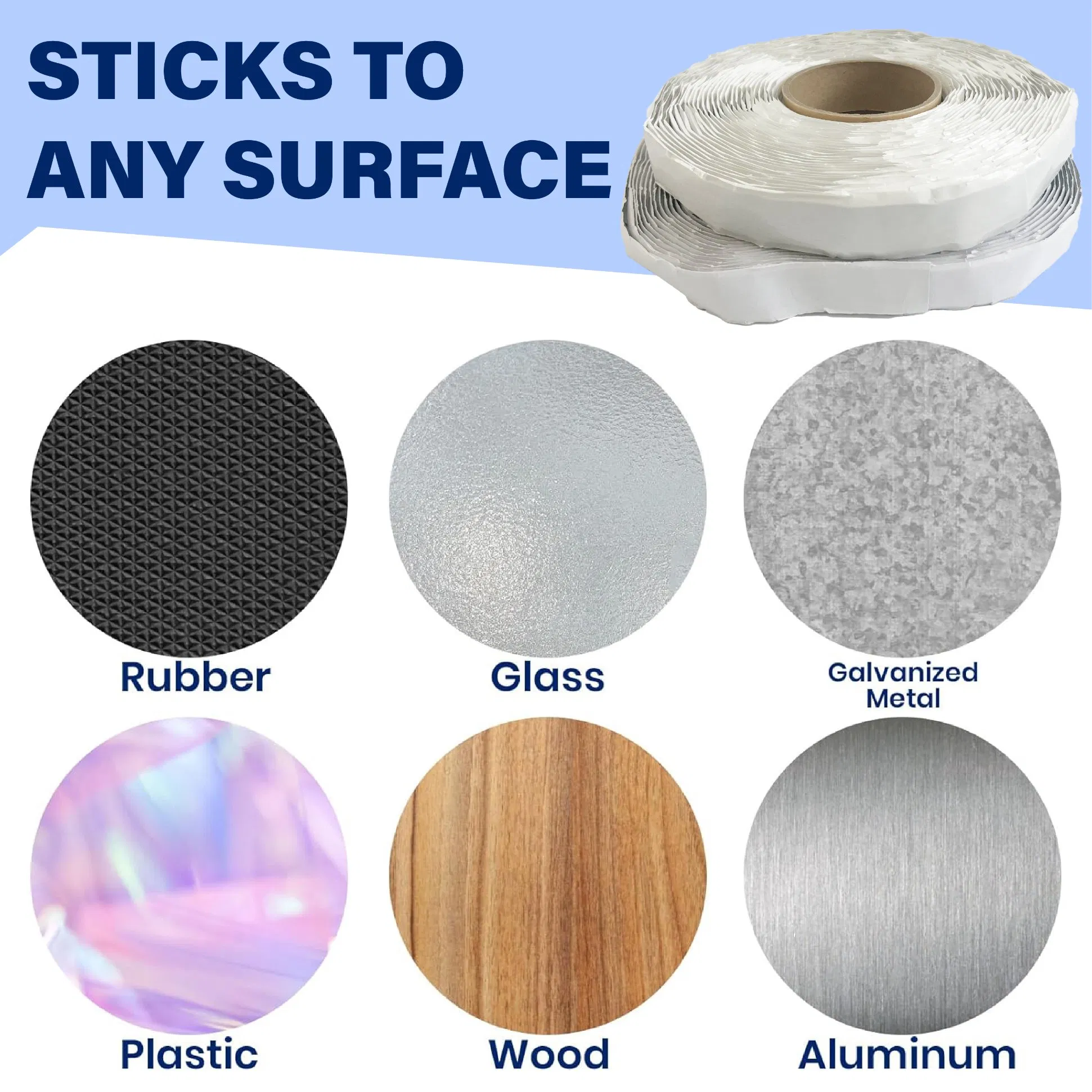Butyl Rubber Waterproof Tape 1/8 Inch by 3/4 for Metal Roof Repair