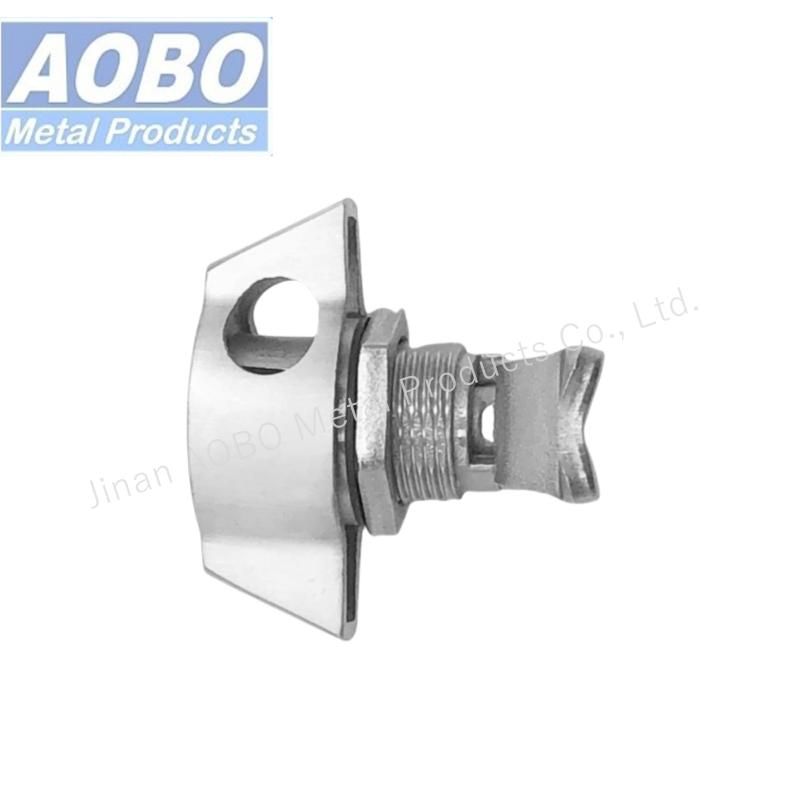 Heavy Duty Precision Cast Industrial Cabinet Quarter Turn for Padlock Stainless Steel Padlockable Wing Knob Cam Lock Latch