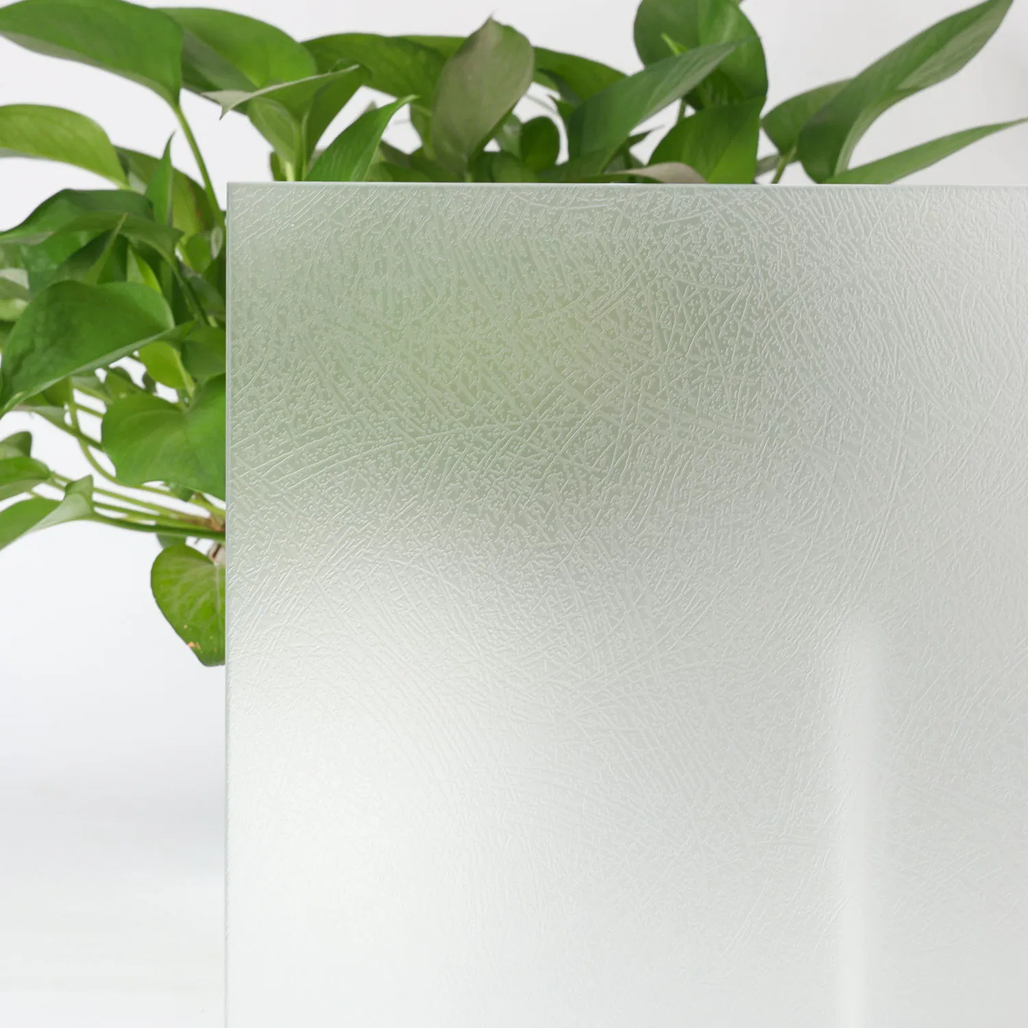 Elegant Acid-Teched Glass for Sophisticated Bathroom Glass Applications