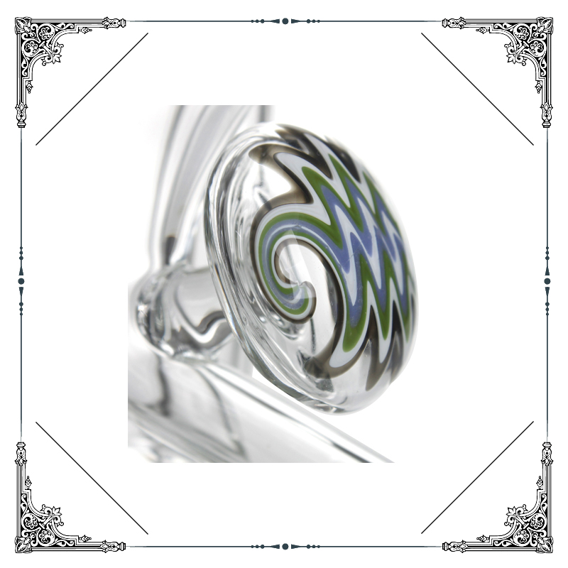 Phoenix Wholesale American Color Glass 7.8 Inches Heady Hookah Smoking Water Pipe Glass Bubbler Recycler Oil DAB Rig with 14mm Male Quartz Banger