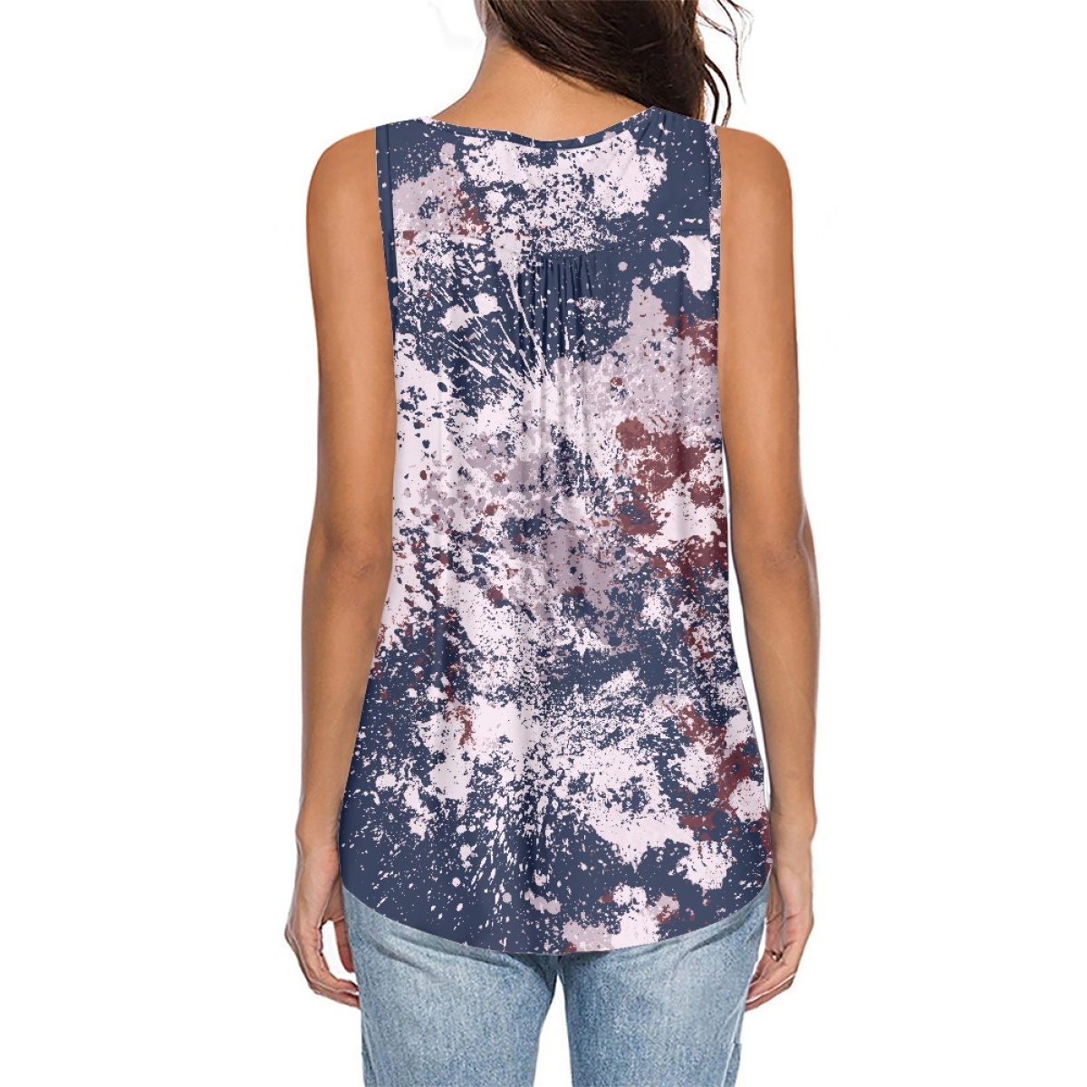 Футболка женская летняя V-вырез повседневная