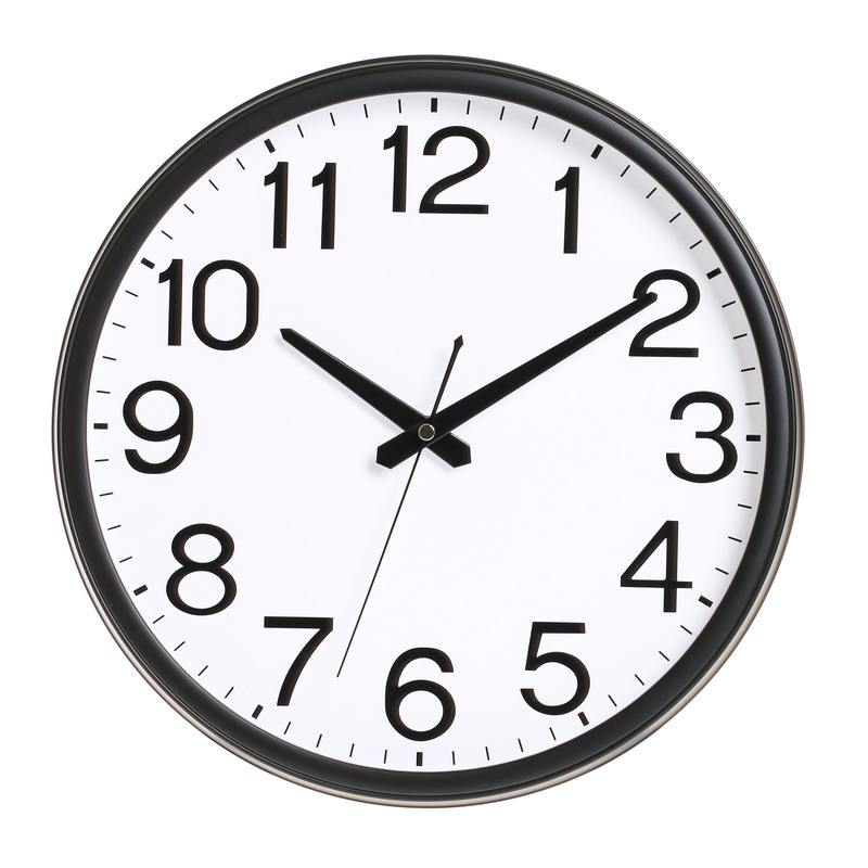 Customized Simple Plastic Quartz Wall Clock for Gift