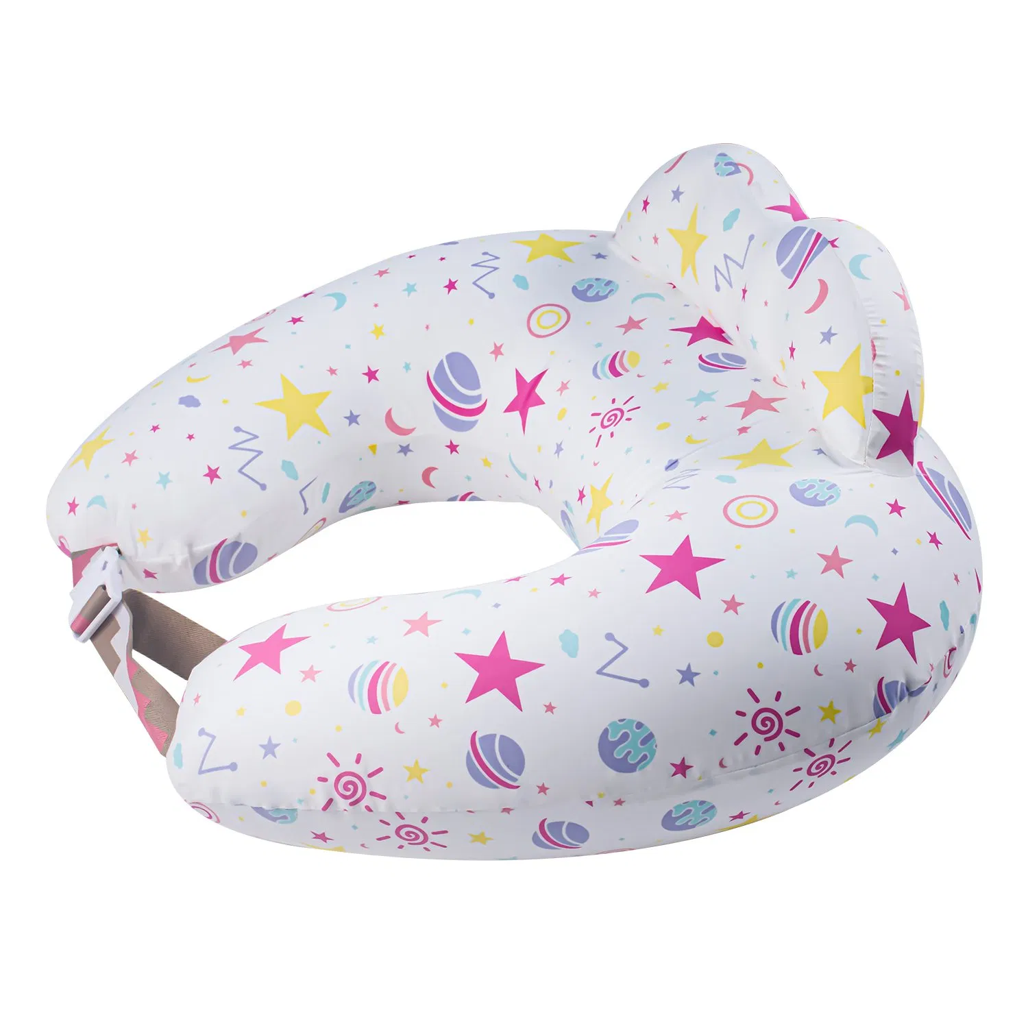 TPU Inflatable Nursing Pillow Portable Aid Pillow with Washable Cotton Cover