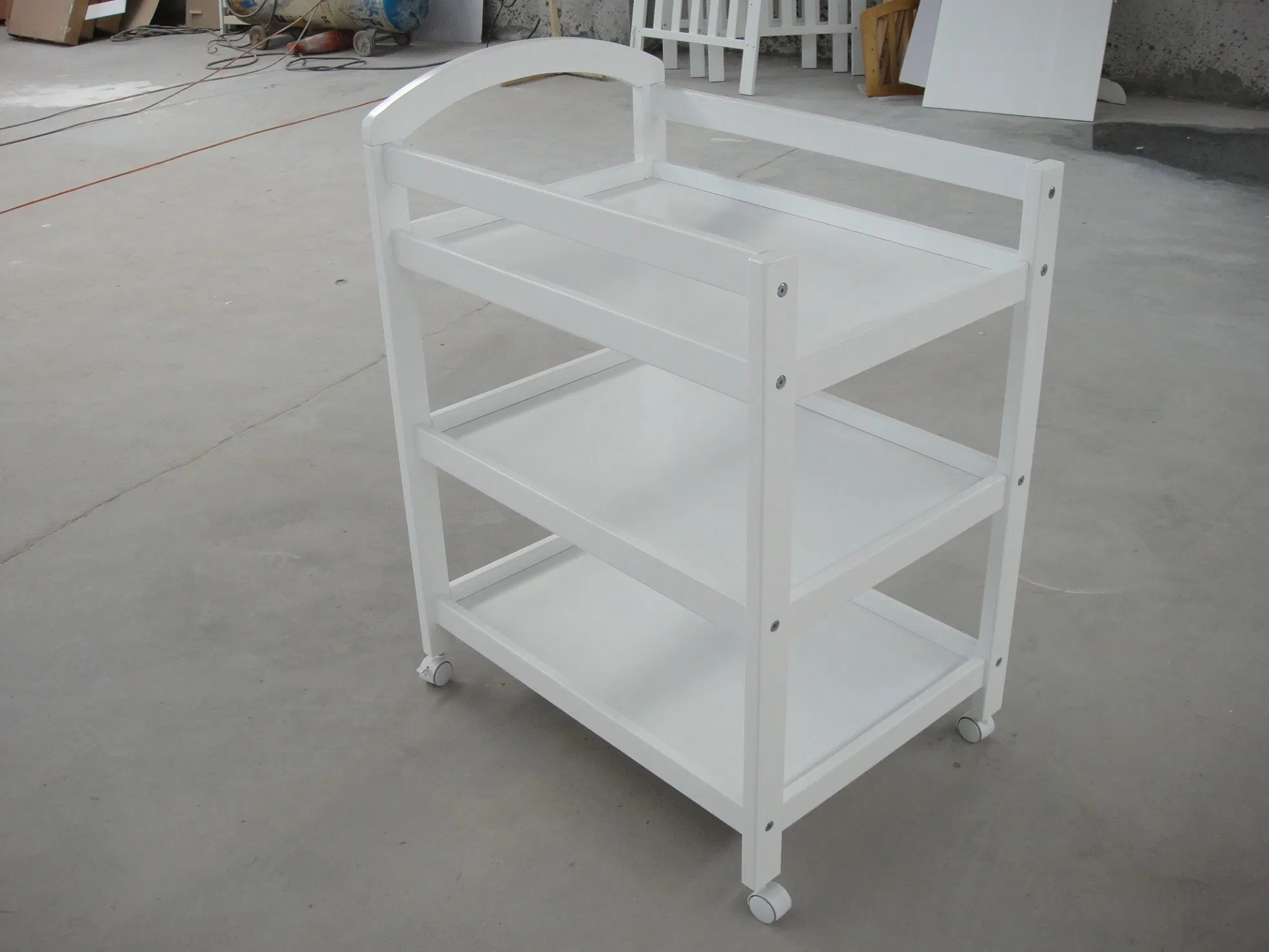 Modern Mobile Baby Changing Station for Girl Gray Grey