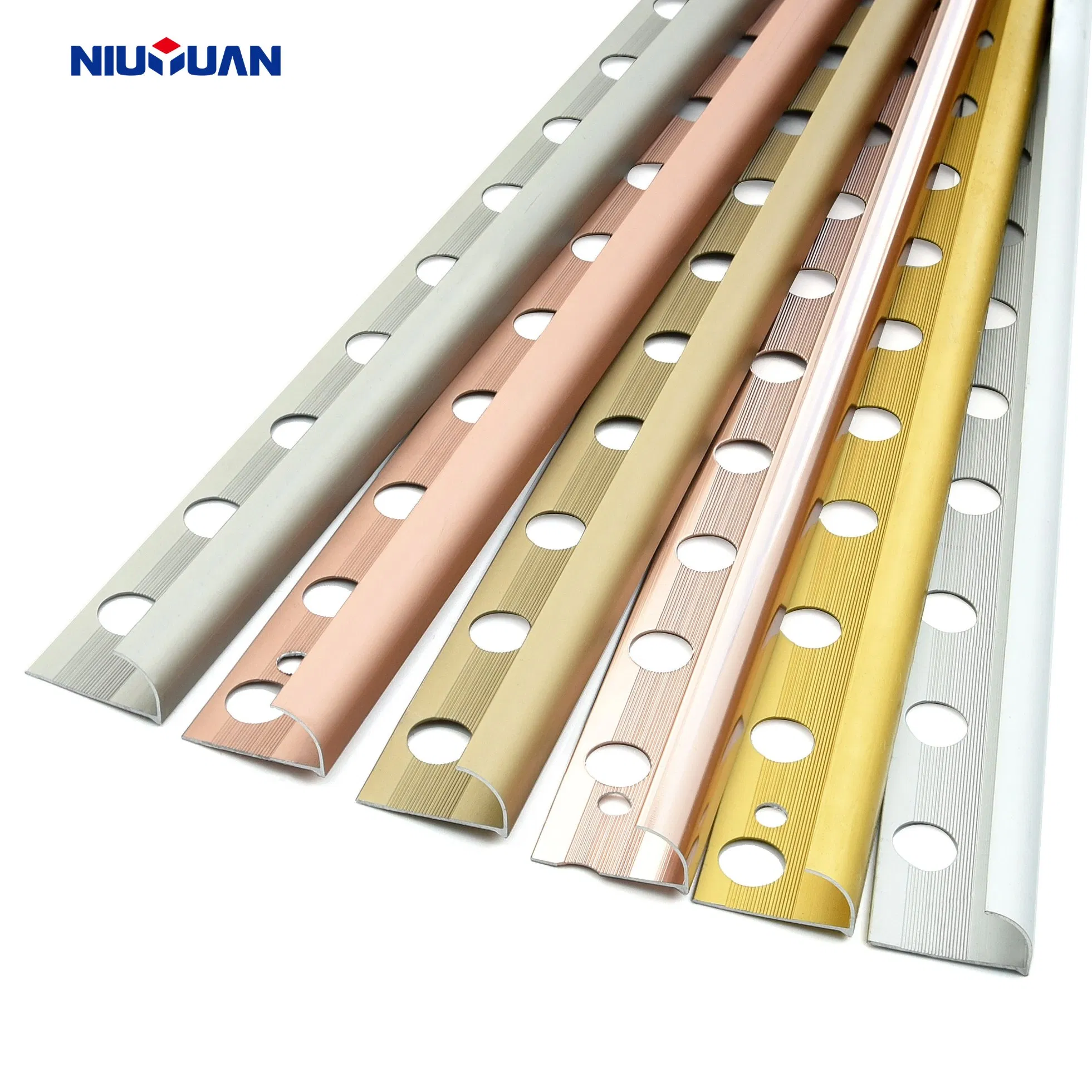 Decor Wall Edging Strip Wholesale Aluminum Tile Trim Profile Corner 90 Degree Flexible Tile Trim for Ceramic Angle