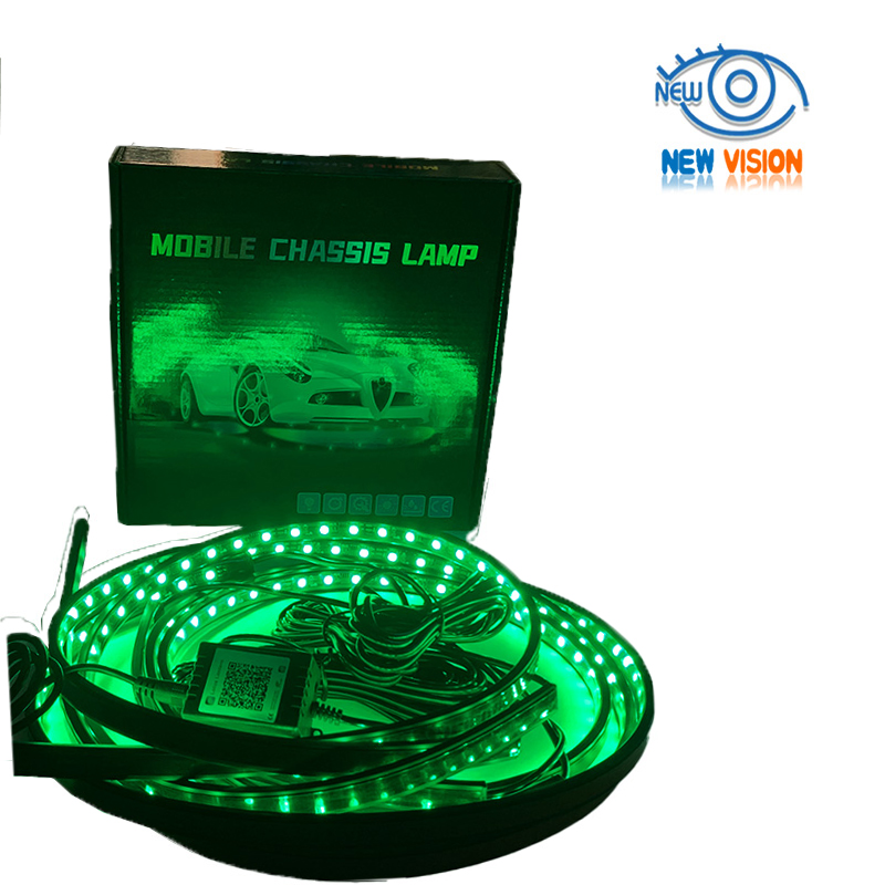 12V LED автомобильный световой комплект для шасси с многофункциональным режимом, звуковым управлением, Bluetooth и приложением