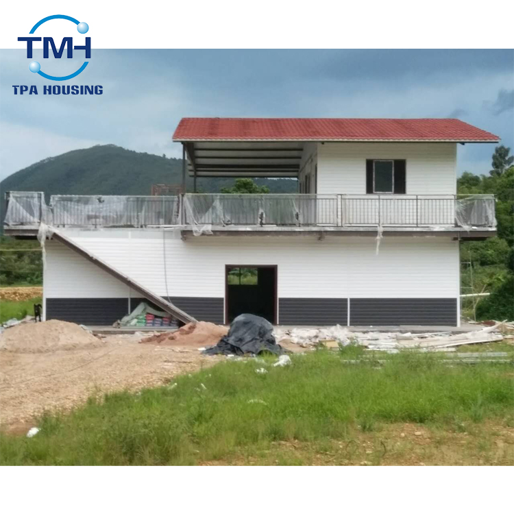 2 Floor Steel Structure Frame Prefab House for Office Building