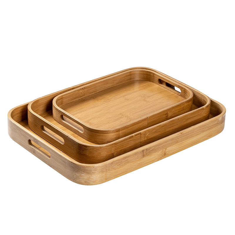 Elegant Bamboo Tea Set Tray for Stylish Gatherings and Events