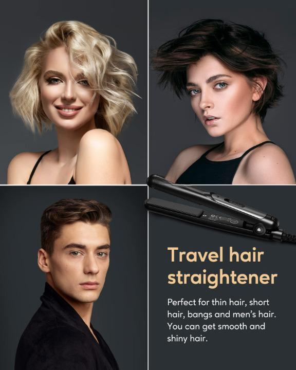 Mini Travel Friendly Flat Iron Ceramic Small Electric Hair Straightener
